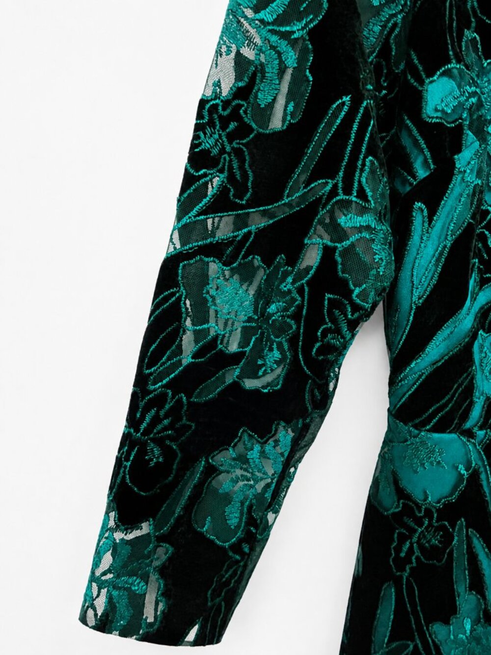 Eva Franco x Anthropologie Juliet Embroidered Velvet Mini Dress, Size 8 - Picture 6 of 9